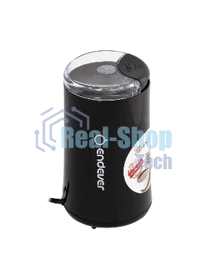 Кофемолка Endever Costa-1054, 250 Вт, 15000 об/мин, вес продукта для помола 100 гр, ABS-пластик, защита от перегрева двигателя