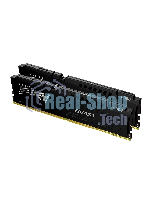 Оперативная память Kingston Fury Beast, DDR5, 64Gb (2x32 GB), 5600 MHz, CL36, радиатор, черный