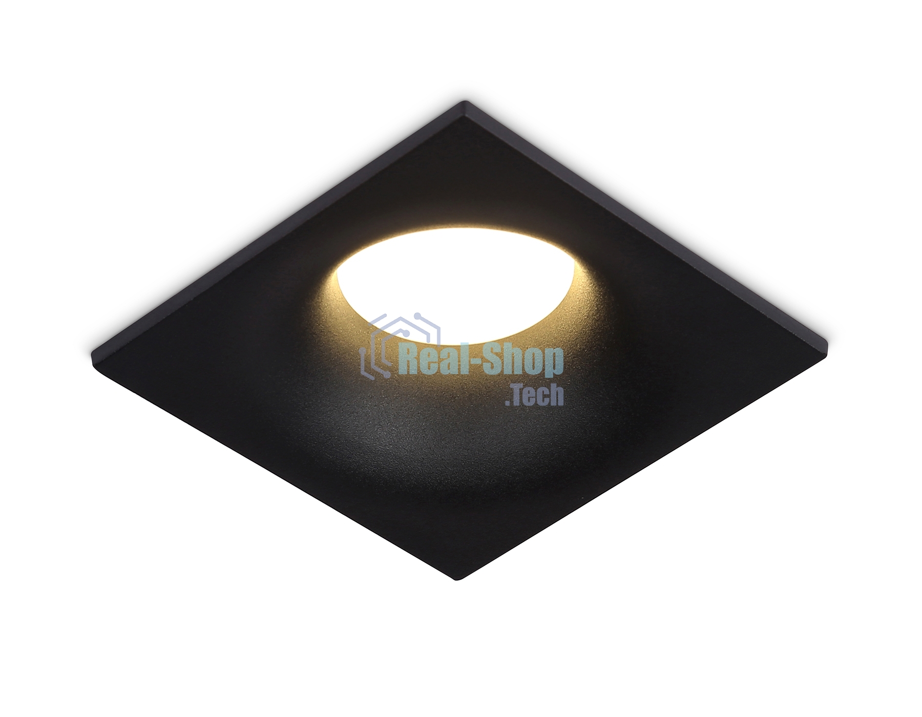 Встраиваемый точечный светильник Ambrella light TN102812 BK черный GU5.3 85*85*35