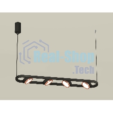 Светильник Ambrella light XB9164103/4 SBK/PPG черный песок/золото розовое полированное GX53 (C9164, N8126)