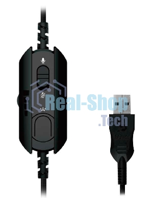 Гарнитура проводная с микрофоном A4Tech Bloody G570 черный/серый 2м мониторные USB оголовье (G570 USB/BLACK + GREY)