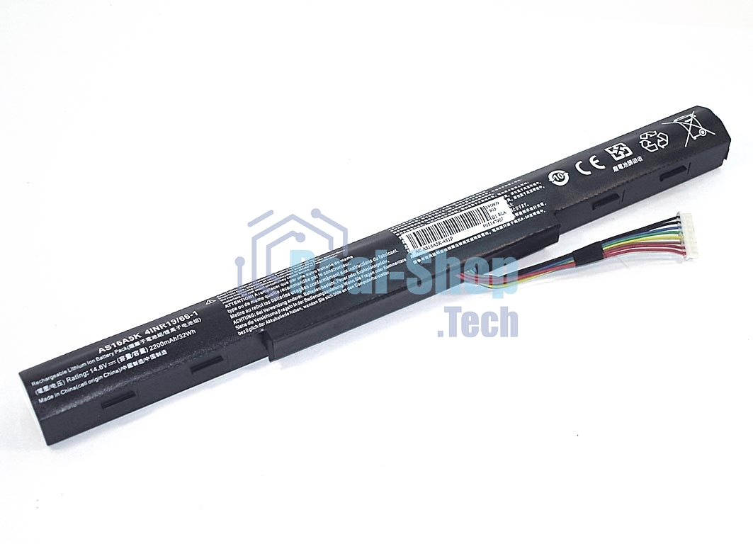 Аккумуляторная батарея для ноутбука Acer Aspire E15 14.6V 2600mAh OEM черный