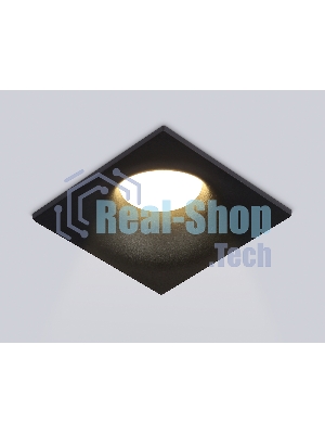 Встраиваемый точечный светильник Ambrella light TN102812 BK черный GU5.3 85*85*35