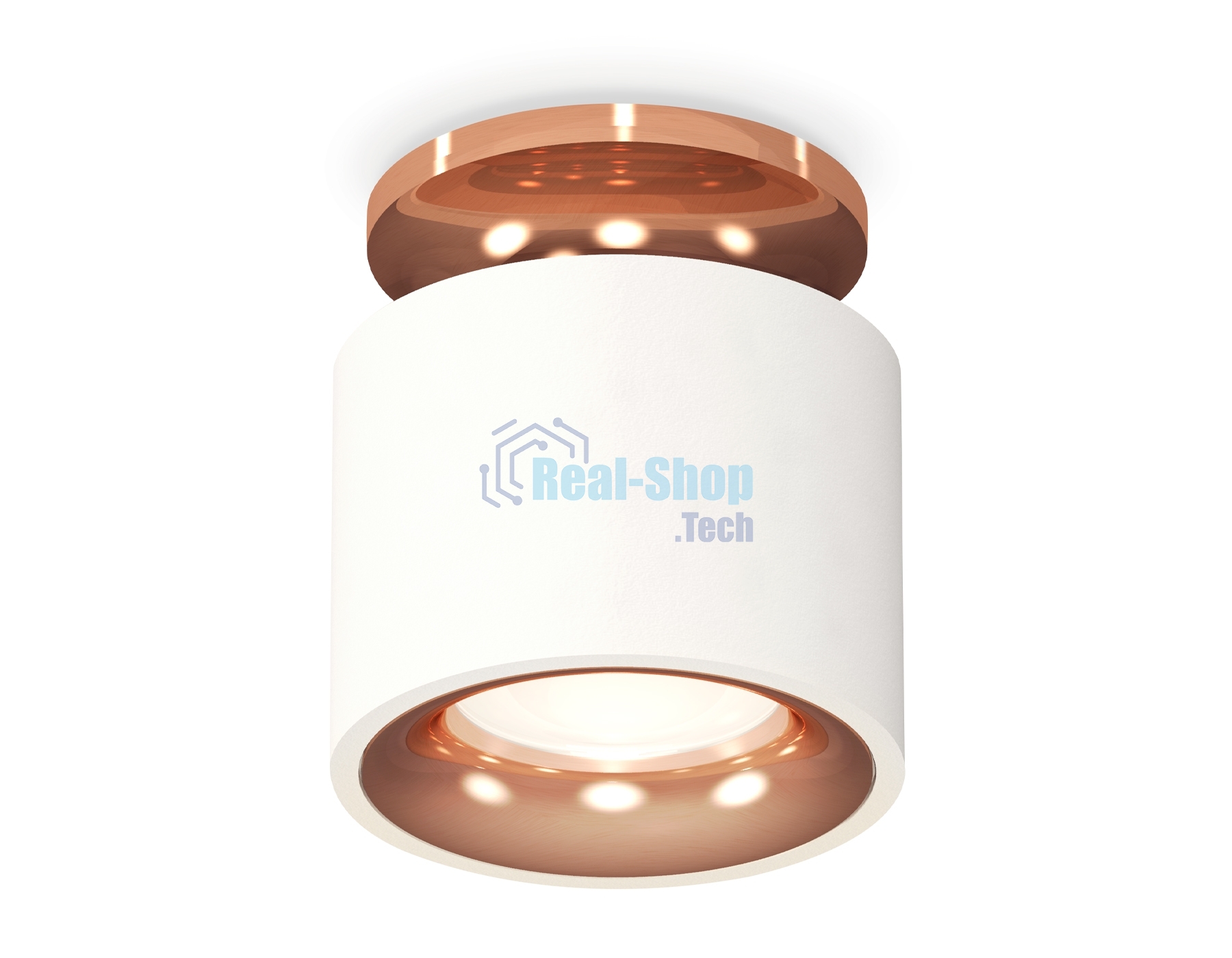 Светильник Ambrella Light XS7510141 SWH/PPG белый песок/золото розовое полированное MR16 GU5.3 (N7930, C7510, N7015)