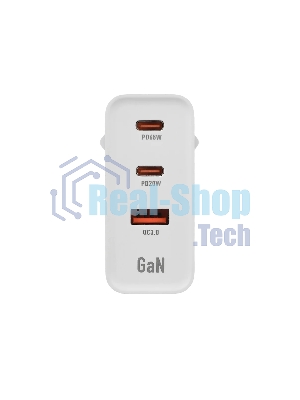 Сетевое зарядное устройство GOPOWER 1USB+2TYPE-C 65W QC3.0 GAN белый
