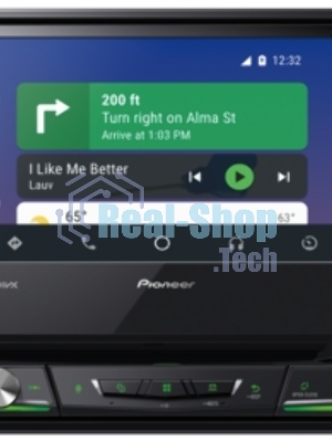 Автомагнитола Pioneer AVH-Z7250BT, 1 DIN, CD, Bluetooth, USB Type-A, AUX, CarPlay, пульт ДУ, съёмная панель