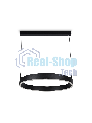 Светильник Ambrella light FA6606 BK черный 51W D600*700 (ПДУ РАДИО 2.4G)