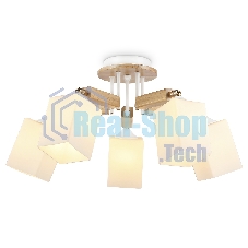 Светильник Ambrella light TR9518/5 WH/GD/FR белый/золото/белый матовый E27*5 max 40W D670*260