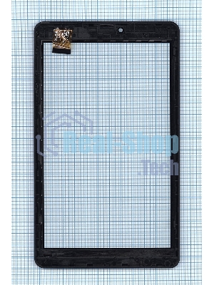 Сенсорное стекло (тачскрин) для Irbis TZ885, черное c рамкой