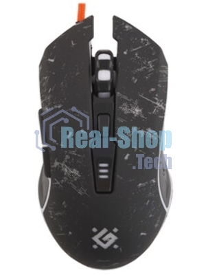 Мышь проводная Defender Draglen GM-907 черный, 7200 dpi, USB, кнопки - 6