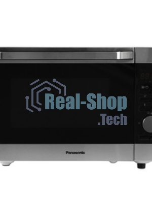 Микроволновая печь Panasonic NN-C69MSZPE нержавеющая сталь/черный, 30 л, 1000 Вт, переключатели - кнопки, поворотный механизм