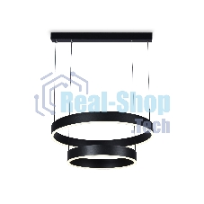 Светильник Ambrella light FA6612/2 BK черный 85W D400/600*730 (ПДУ РАДИО 2.4G)