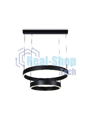 Светильник Ambrella light FA6612/2 BK черный 85W D400/600*730 (ПДУ РАДИО 2.4G)