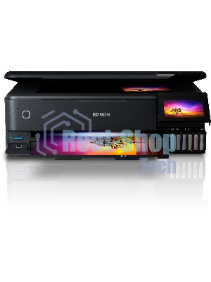 МФУ струйное Epson L8180 (C11CJ21403/C11CJ21402) A3 Duplex Net WiFi USB RJ-45 черный