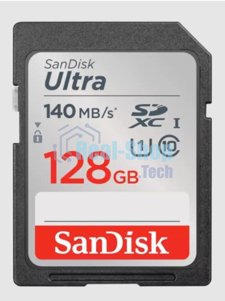 Флеш карта SD 128Gb SanDisk SDXC Class 10 UHS-I Ultra 140Mb/s