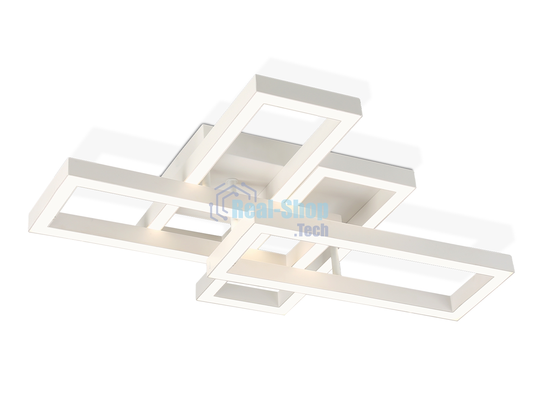 Потолочный светодиодный светильник Ambrella light FA1001/2+2 WH белый 65W 3000K-6400K 550*453*130 (ПДУ ИК)