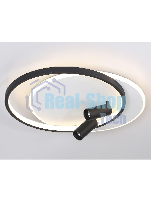 Светильник Ambrella light FL5137/2+2 WH/BK белый/черный 66W 3000K/4200K/6400K+4200K 500*420*130 (ПДУ ИК)