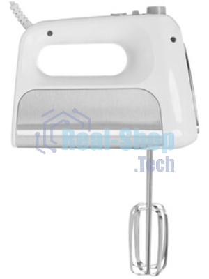 Миксер BRAYER BR1303, 500 Вт, корп.из нерж.стали, 5 режимов, 2 крюка, 2 венчика
