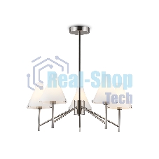 Люстра Ambrella light LH57123/5 SN/FR никель/белый матовый E14/5 max 40W D650*590