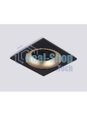 Светильник встраиваемый Ambrella light TN102730 BK/GD черный/золото GU5.3 92*92*23