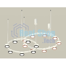 Светильник Ambrella light XR92081210/16 SWH/PPG/PBK белый песок/золото розовое полированное/черный полированный GX53