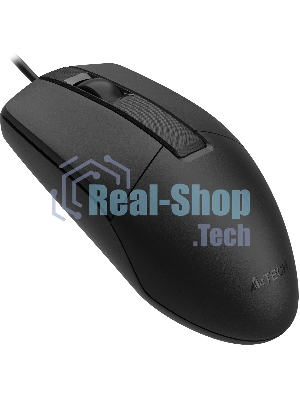 Мышь проводная A4Tech OP-335S черный, 1200 dpi, USB Type-A, кнопки - 3