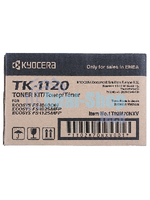 Картридж лазерный Kyocera TK-1120 (1T02M70NX0/1T02M70NXV/1T02M70NX1) черный для FS-1060DN/1025MFP/1125MFP 3000 стр.