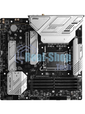 Материнская плата MSI MAG B760M MORTAR WIFI II, LGA 1700, Intel B760, 4xDDR5, 4xSATA, 3xM.2, 1xPCIe 5.0 x16, 1xPCIe 4.0 x4, 1xHDMI, 1xDP, 1xUSB Type-C, 1x2.5Gb LAN, 3xUSB-A 2.0, 3xUSB-A 3.2 Gen 2, 5x3.5 мм, 7.1, mATX