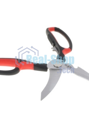 Ножницы LARA LR05-92 BLISTER - 23 см <6в1> прорезиненные ручки, сверхострая заточка