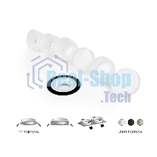Корпус светильника C7622 SBK черный песок D92*H25mm MR16 GU5.3