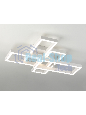 Потолочный светодиодный светильник Ambrella light FA1001/2+2 WH белый 65W 3000K-6400K 550*453*130 (ПДУ ИК)