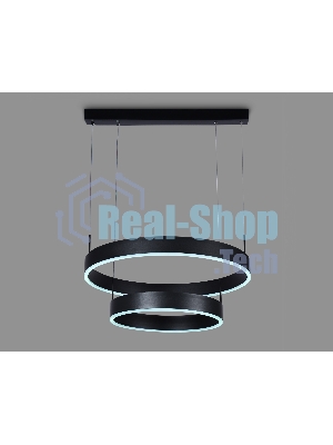 Светильник Ambrella light FA6612/2 BK черный 85W D400/600*730 (ПДУ РАДИО 2.4G)