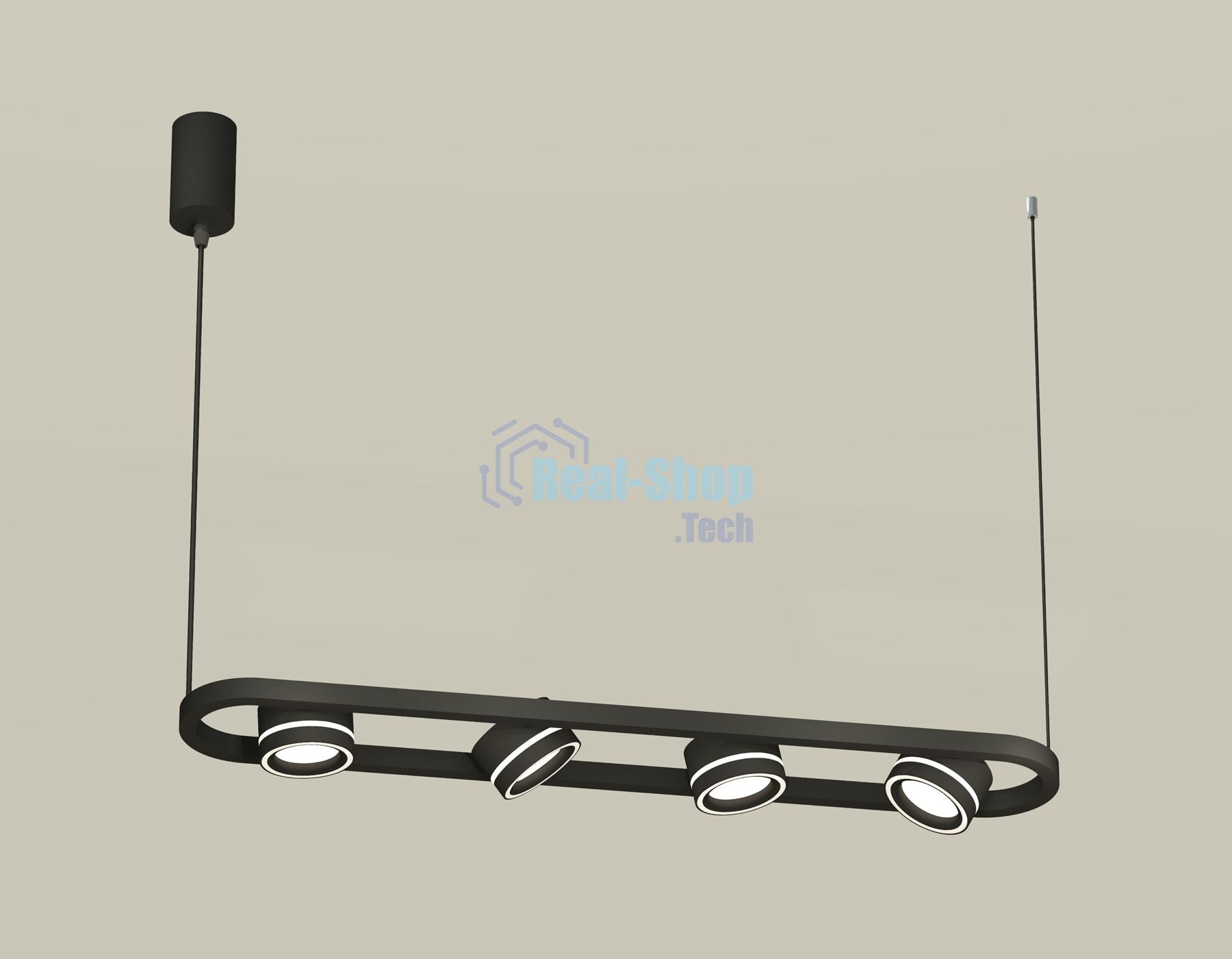 Светильник Ambrella light XB9164151/4 SBK/FR черный песок/белый матовый GX53 (C9164, N8434)