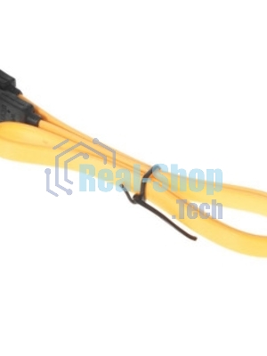 Кабель интерфейсный SATA Cablexpert CC-SATAM-DATA90-YL-50CM, Sata3 7pin/7pin, мет.защелка, угловой разъем, 50 см, желтый, пакет