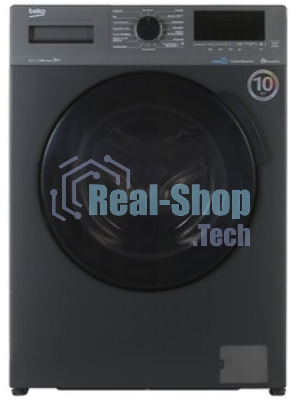 Стиральная машина Beko WSPE6H616A черный, загрузка фронтальная 6,5 кг, 1200 об/мин., класс: А++