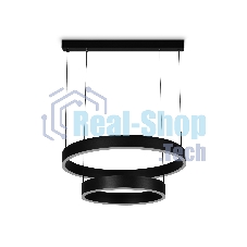 Светильник Ambrella light FA6612/2 BK черный 85W D400/600*730 (ПДУ РАДИО 2.4G)
