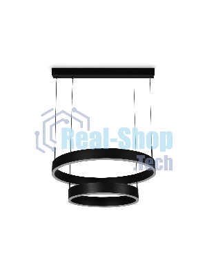 Светильник Ambrella light FA6612/2 BK черный 85W D400/600*730 (ПДУ РАДИО 2.4G)