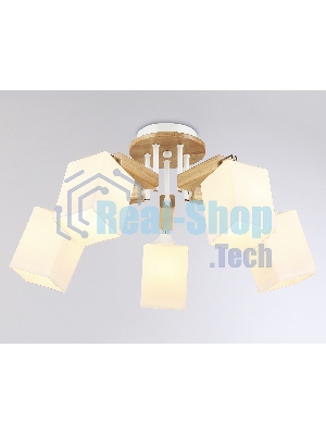Светильник Ambrella light TR9518/5 WH/GD/FR белый/золото/белый матовый E27*5 max 40W D670*260