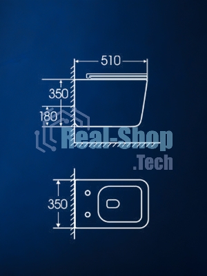 Инсталляция с унитазом комплект BAU NEO 6 в 1: унитаз подвесной безободковый торнадо Bau Dream 51х35, быстросъемное сиденье микролифт, кнопка смыва BAU Pulse, белая/хром