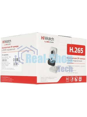 Видеокамера IP Hikvision HiWatch DS-I214(B) 4-4мм цветная корп.:белый/черный