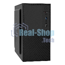 Компьютерный корпус Minitower ExeGate BAA-308UC черный (mATX, без БП, 1хUSB/1хUSB 3.0/1хTypeC, HD Audio)