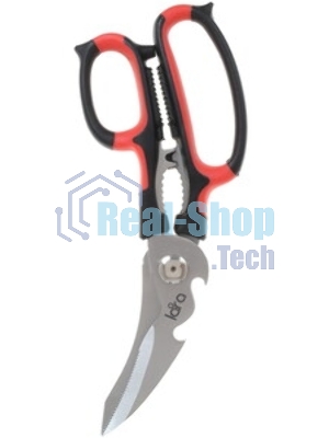 Ножницы LARA LR05-92 BLISTER - 23 см <6в1> прорезиненные ручки, сверхострая заточка