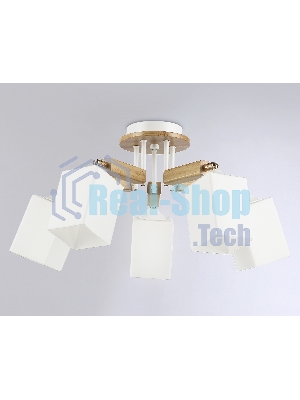 Светильник Ambrella light TR9518/5 WH/GD/FR белый/золото/белый матовый E27*5 max 40W D670*260