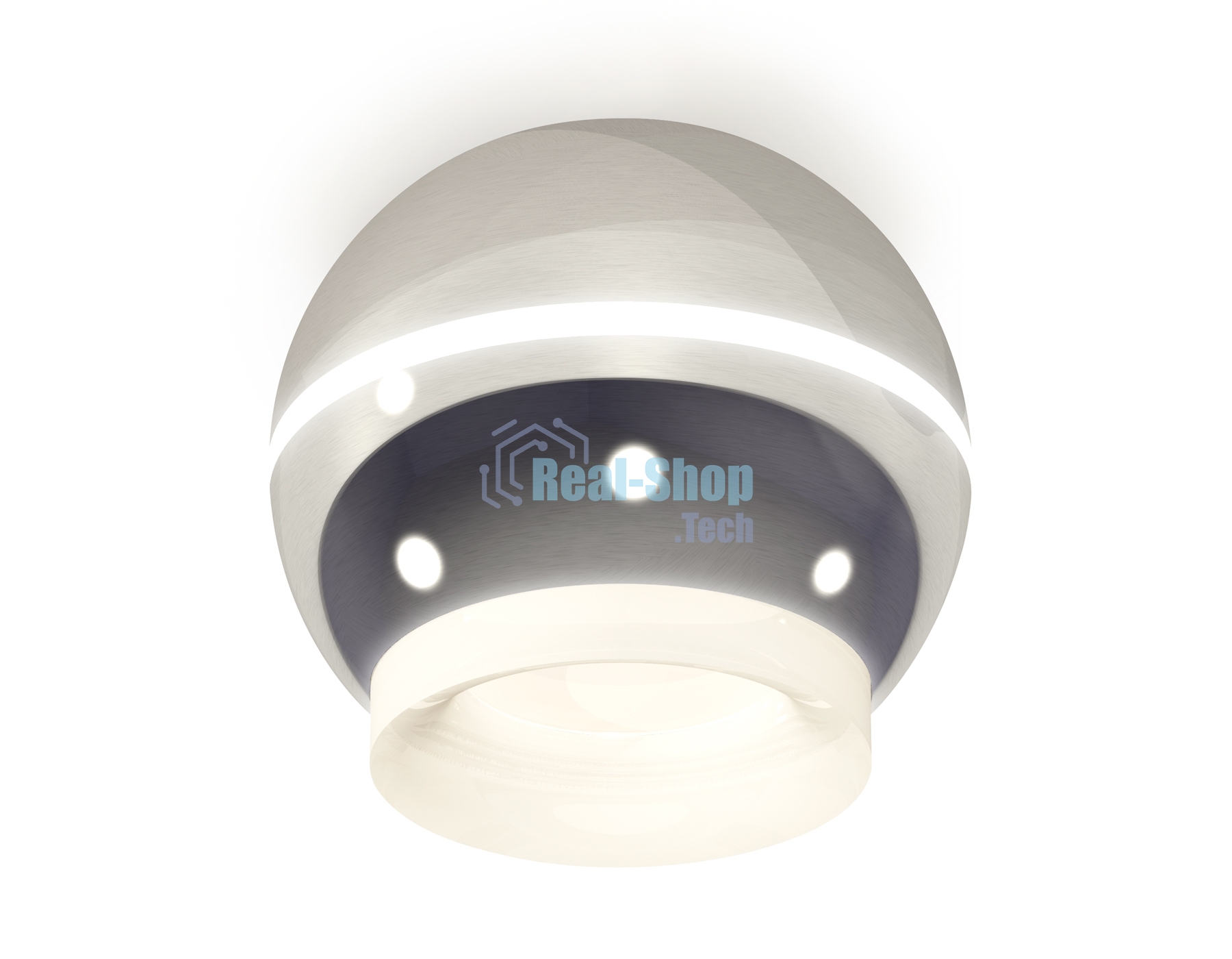 Светильник Ambrella Light XS1104030 PSL/FR серебро полированное/белый матовый MR16 GU5.3 LED 3W 4200K (C1104, N7165)