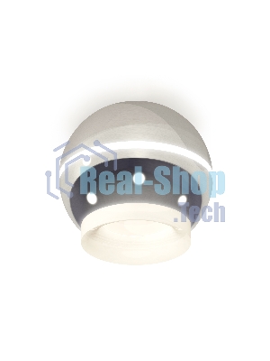 Светильник Ambrella Light XS1104030 PSL/FR серебро полированное/белый матовый MR16 GU5.3 LED 3W 4200K (C1104, N7165)