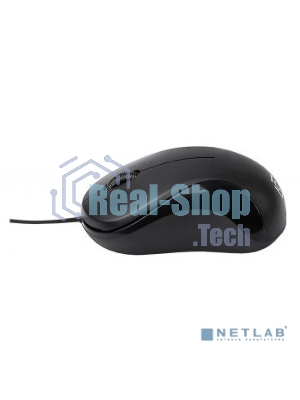 Мышь проводная Oklick 115SR черный, 1000 dpi, USB, кнопки - 3