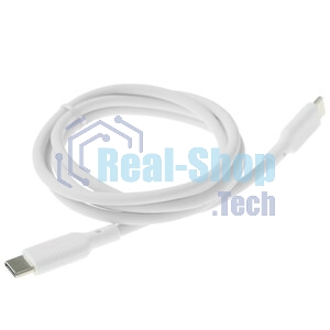 Кабель Qumo, Type С - Type C, 1м, 20В, 5А, 100 Вт, опл. PVC/пружинка у коннектора, кон. PVC, черный