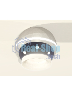 Светильник Ambrella Light XS1104030 PSL/FR серебро полированное/белый матовый MR16 GU5.3 LED 3W 4200K (C1104, N7165)