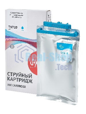 Контейнер с чернилами Sakura C13T973200 (T9732 C) для Epson, голубой, 22000 к.