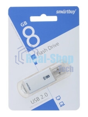 Флешка USB Smartbuy 8 Gb USB <USB 2.0> Smartbuy V-Cut серебристый(SB8 GbVC-S)